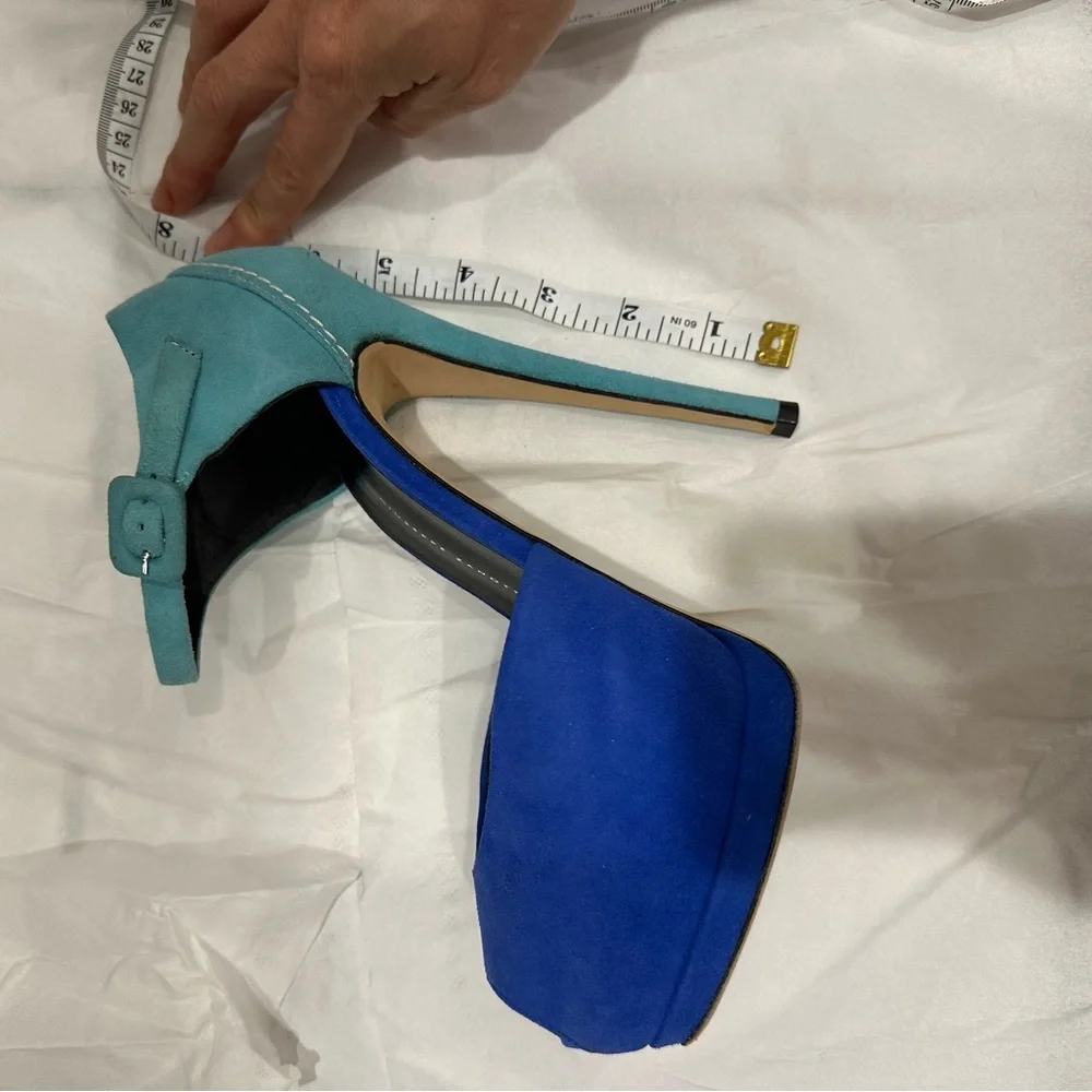 Giuseppe zanotti sharon blue platform sz 6 - Picture 8 of 16